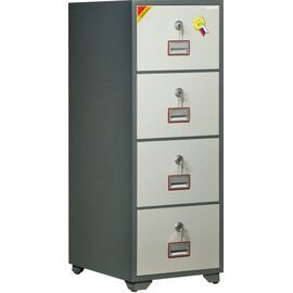 Картотечный сейф Diplomat DFC4000 K4D1, DFC - вариант: 4 ящика, DFC - исполнение: Стандартный, DFC - запирание: 4 кл. замка, DFC - оборудование: С 1 доп. ящиком