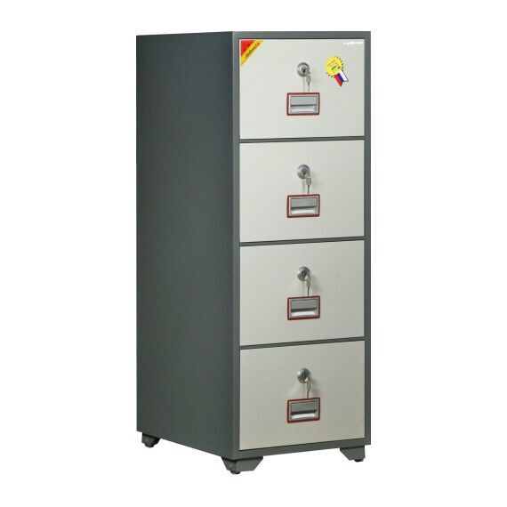 Картотечный сейф Diplomat DFC4000 D4, DFC - вариант: 4 ящика, DFC - исполнение: Стандартный, DFC - запирание: 4 кл. замка, DFC - оборудование: С 4 доп. ящиками
